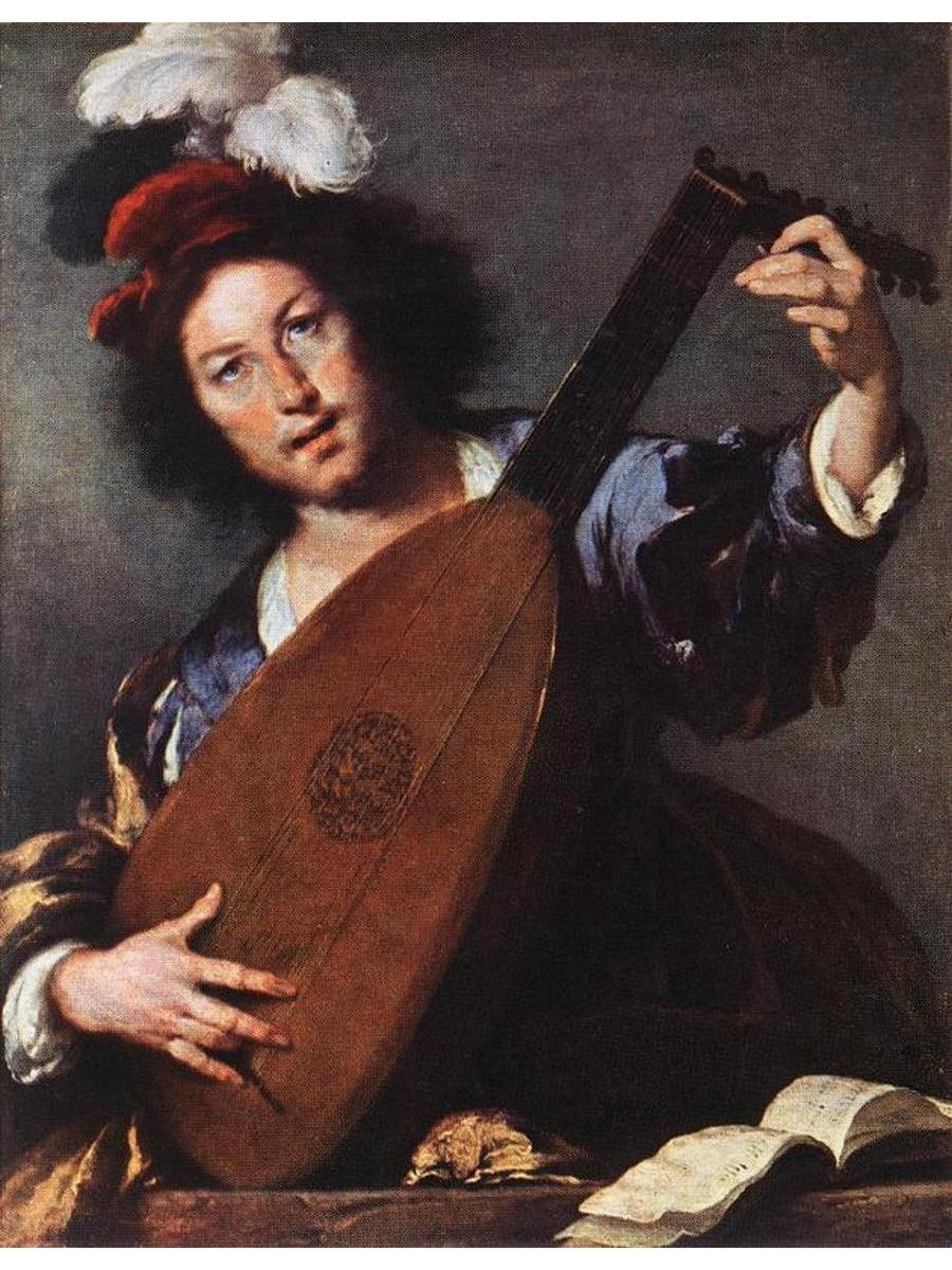 

Постер DRABS A2 Бернардо Строцци Lute Player