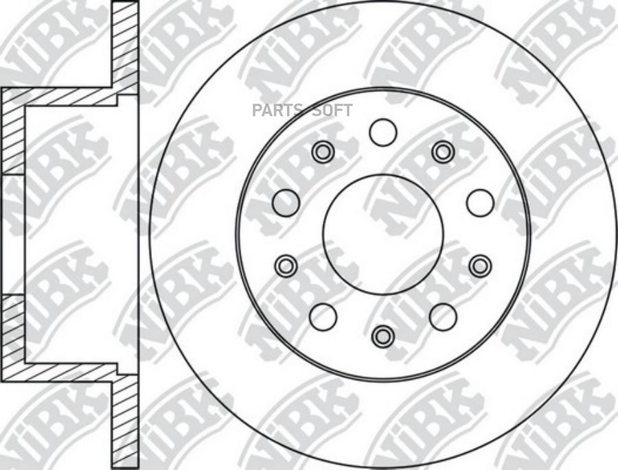 

Диск Тормозной Peugeot Boxer (06-) Citroen Jumper (06-) Задний (1Шт.) Nibk
