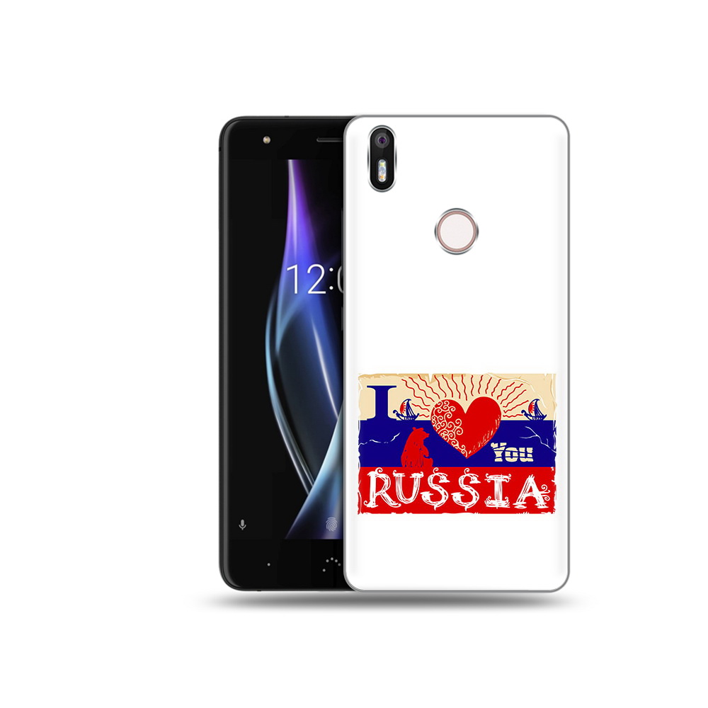 

Чехол MyPads Tocco для BQ Aquaris X Люблю Россию, Прозрачный, Tocco