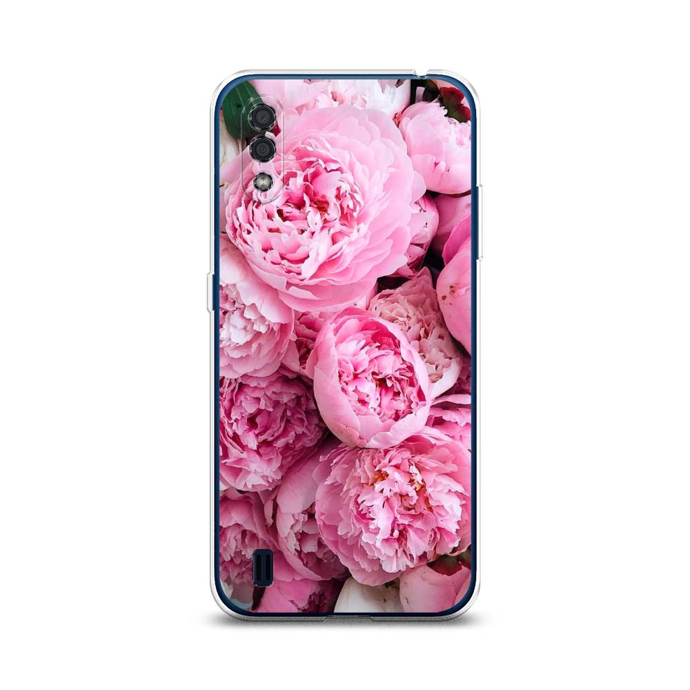 

Чехол на Samsung Galaxy M01 "Розовые пионы", Бежевый;розовый, 2101150-2