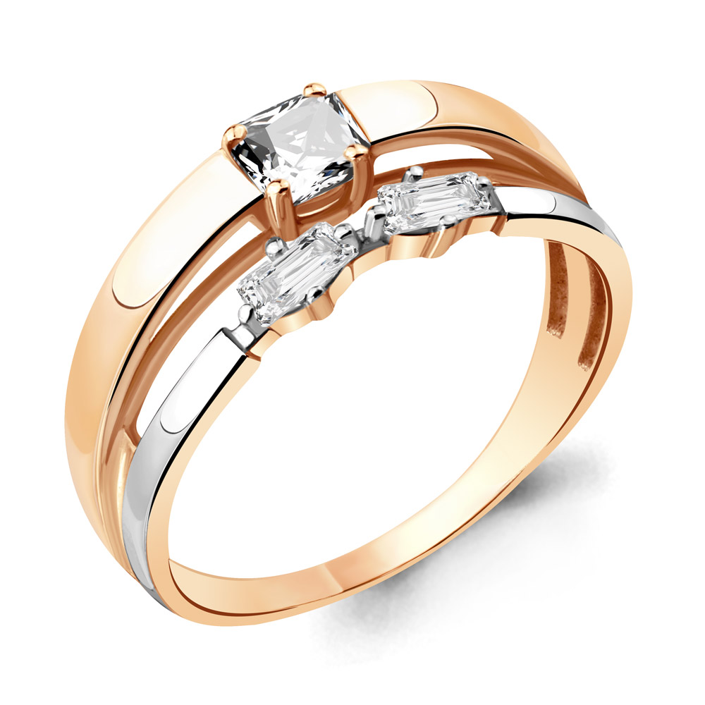 

Кольцо из серебра с фианитом Aquamarine Aquamarine 64808А_925_з р, 64808А_925_з
