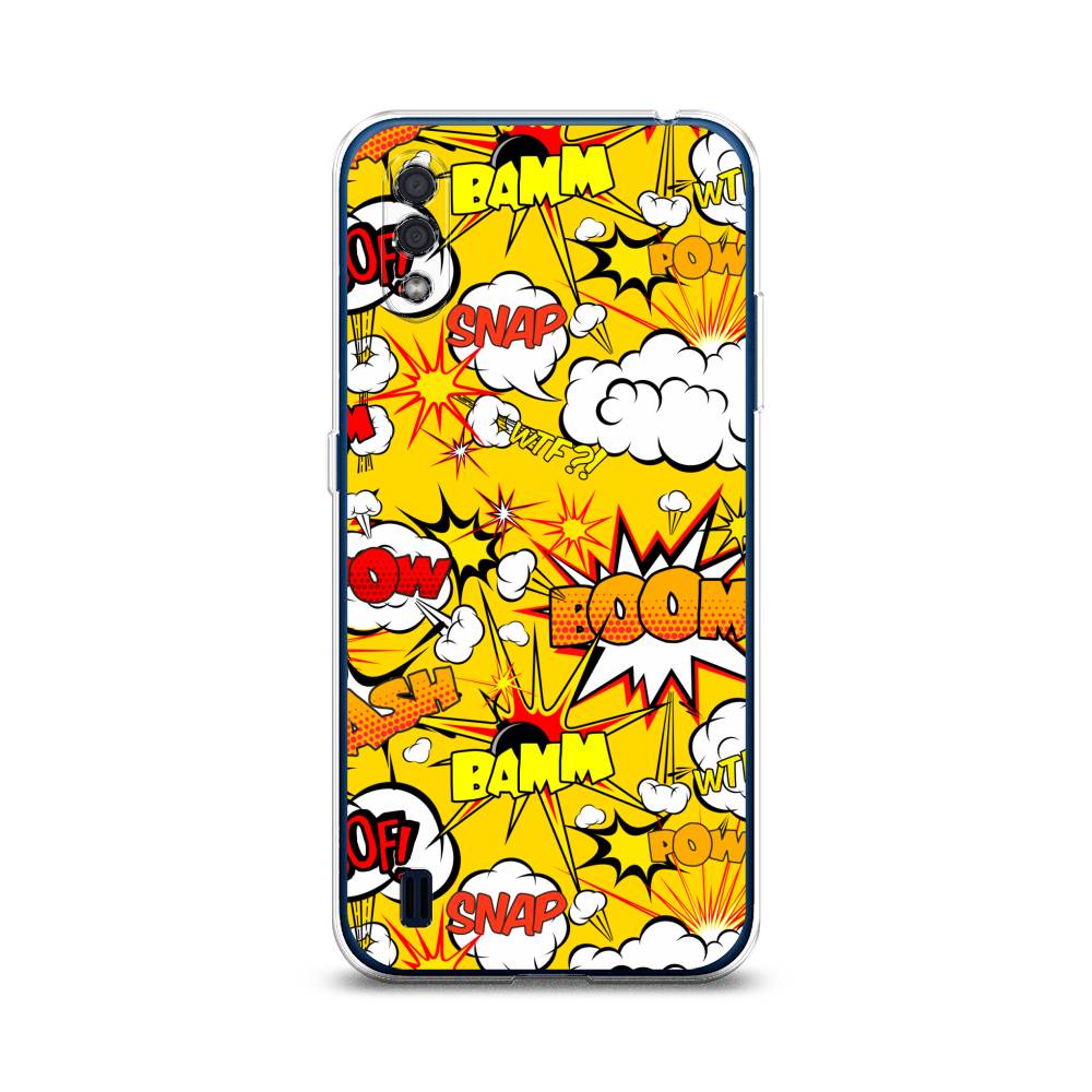 

Чехол на Samsung Galaxy M01 "Поп Арт эффекты", Желтый;белый;оранжевый, 2101150-6