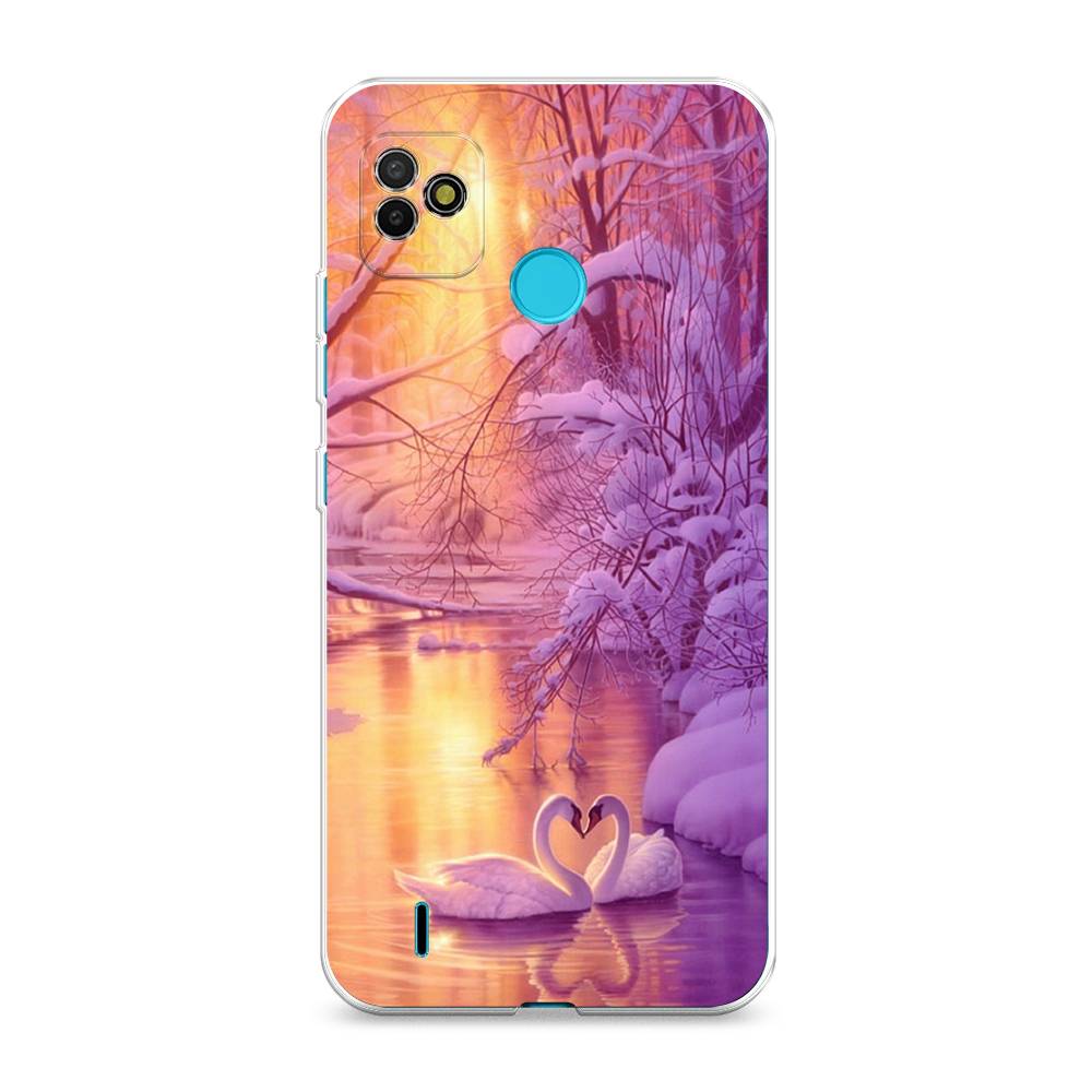 

Чехол на Tecno POP 5 "Зима 1", Фиолетовый;желтый, 301150-2