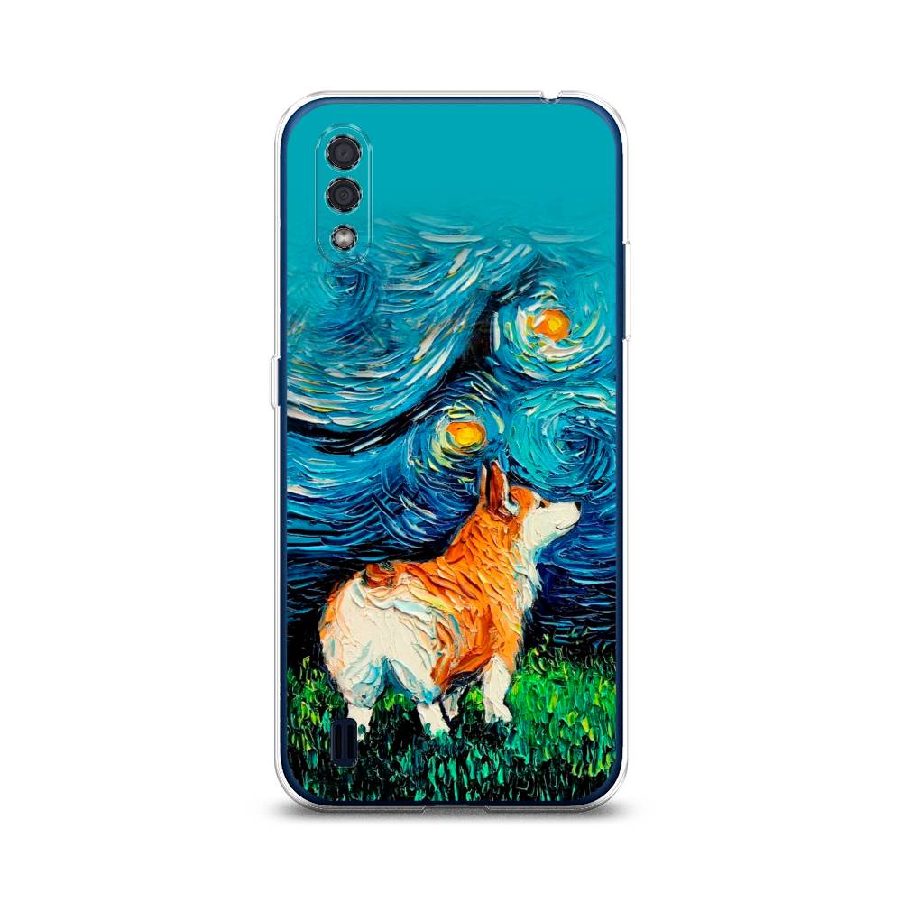 

Чехол на Samsung Galaxy M01 "Корги звёздная ночь", Коричневый;белый;зеленый, 2101150-1