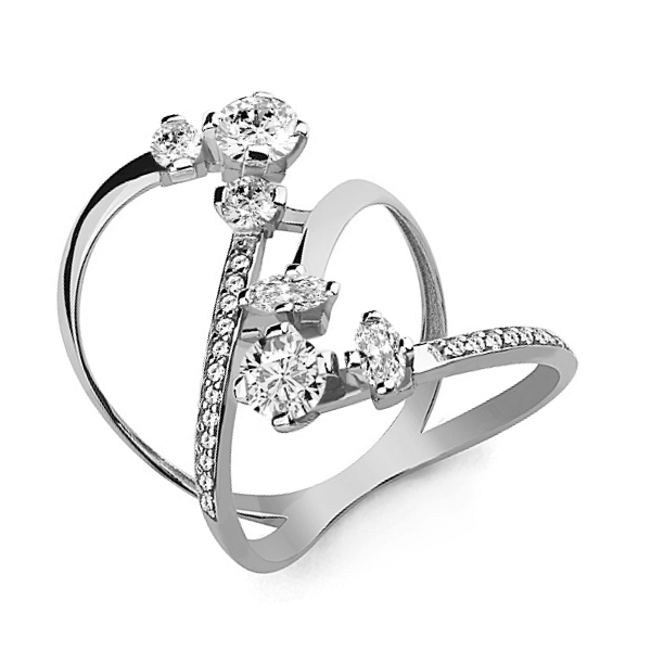 

Кольцо из серебра с фианитом Aquamarine Aquamarine 64726А_925_р р. 19,5, 64726А_925_р
