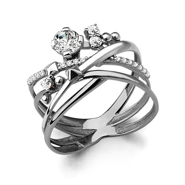 

Кольцо из серебра с фианитом Aquamarine Aquamarine 64723А_925_р р. 17,5, 64723А_925_р