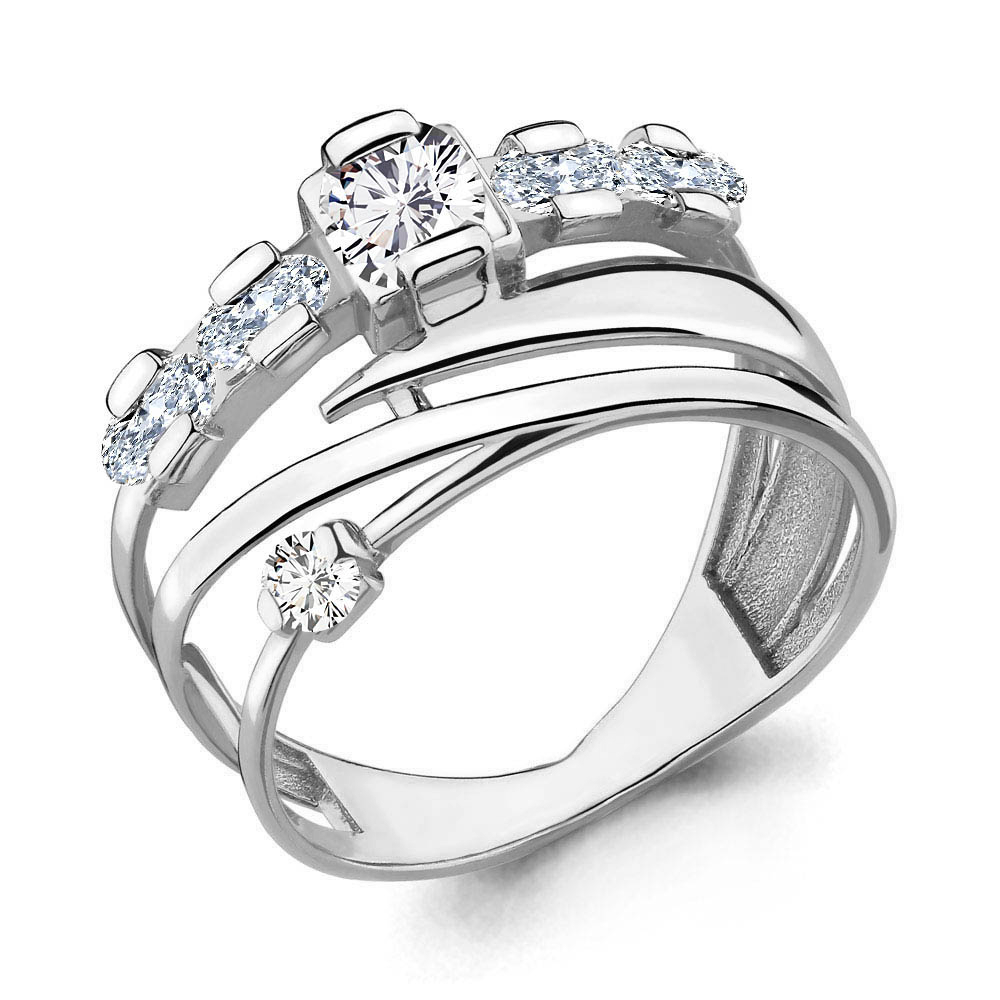 

Кольцо из серебра с фианитом Aquamarine Aquamarine 64721А_925_р р. 20,5, 64721А_925_р