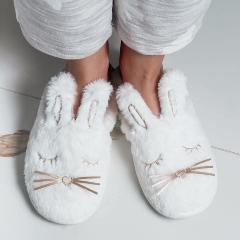 Тапочки женские ARYA HOME Bunny белые 41 RU