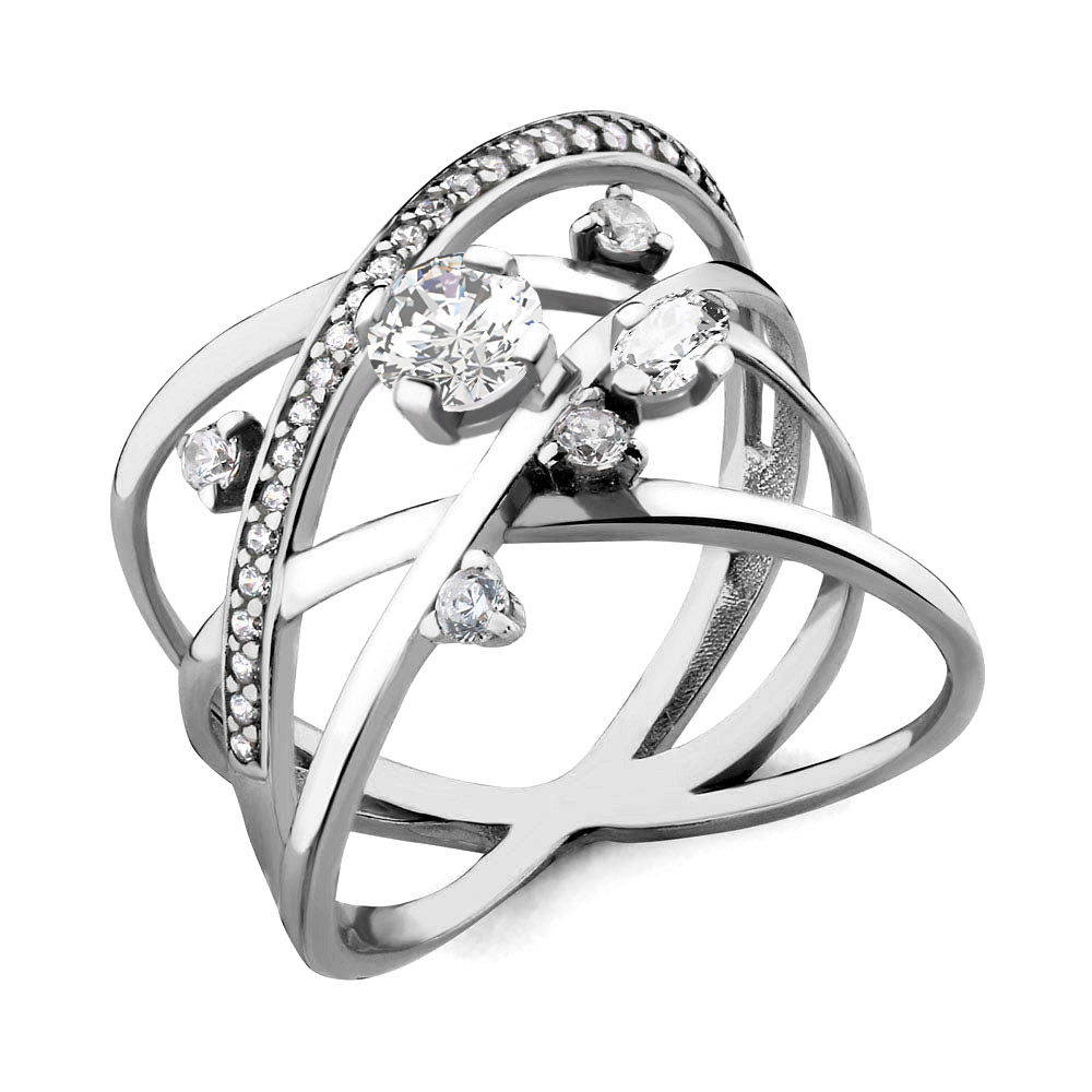 

Кольцо из серебра с фианитом Aquamarine Aquamarine 64716А_925_р р. 18,5, 64716А_925_р