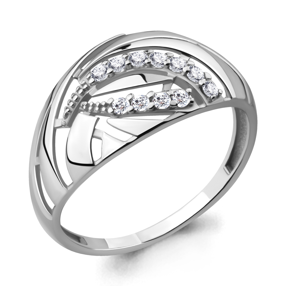 

Кольцо из серебра с фианитом Aquamarine Aquamarine 64690А_925_р р. 19, 64690А_925_р