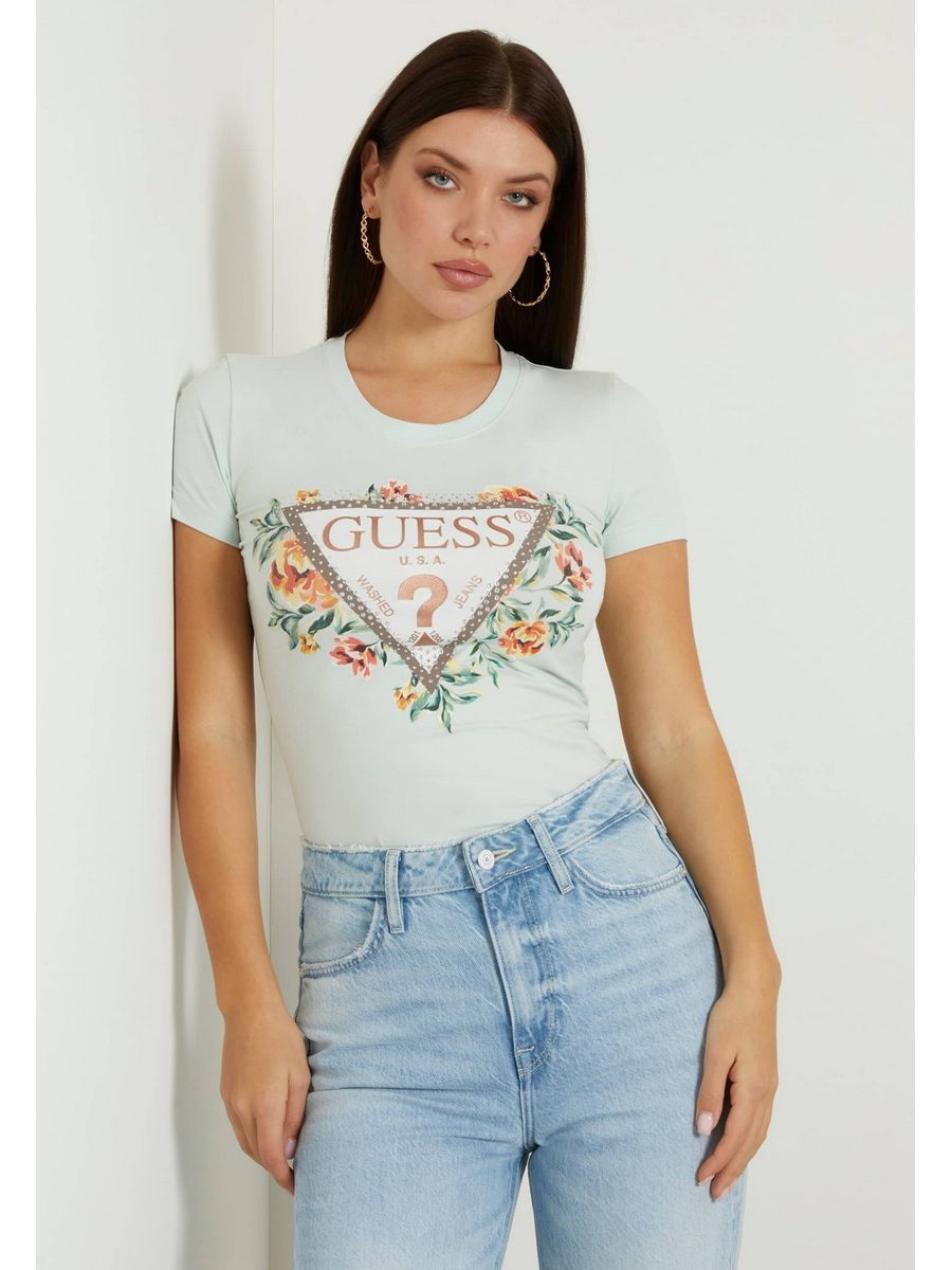 

Футболка женская Guess GU121D1UT синяя 2XL, Синий, GU121D1UT