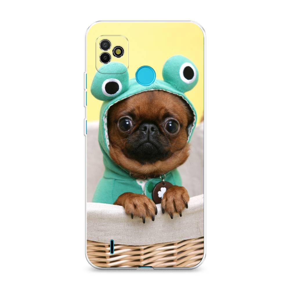 

Чехол на Tecno POP 5 "Собачка в шапке лягушки", Коричневый;желтый;голубой, 301150-1