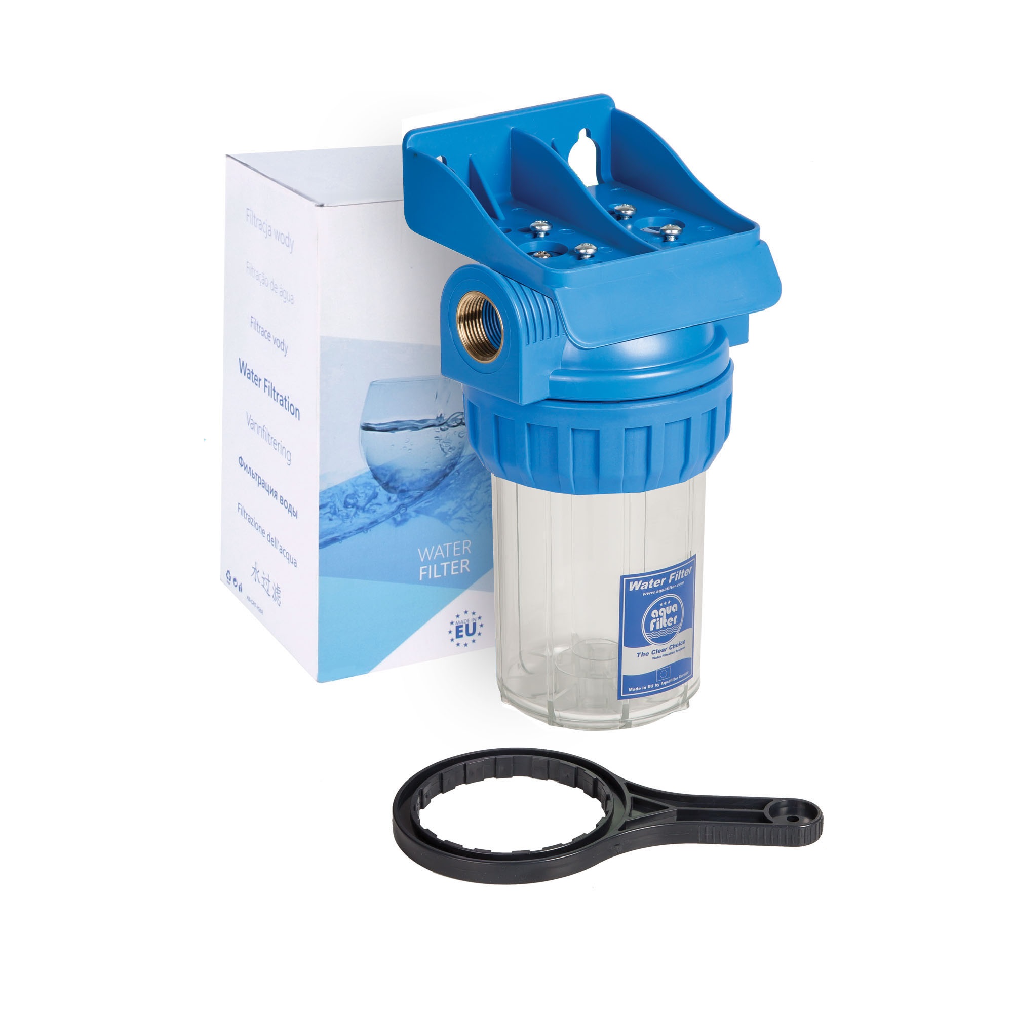 Магистральный фильтр колба для воды. Корпус Aquafilter fhpr5-34-WB. Фильтр магистральный Aquafilter h05a-fhpr5. Корпус фильтра sl5 для воды резьба 3/4.