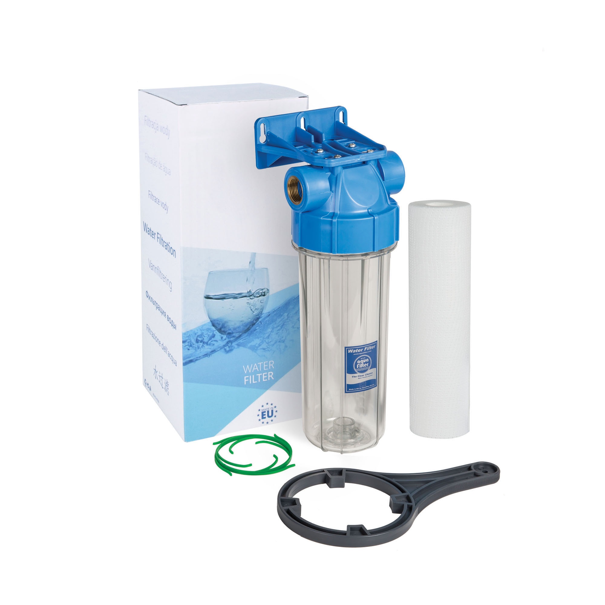 фото Магистральный фильтр для холодной воды aquafilter fhpr1-b1-aq, 550/1
