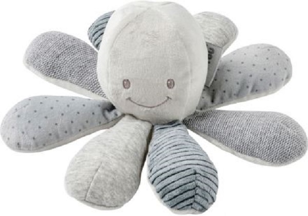 фото Игрушка мягкая nattou soft toy lapidou activity octopus осьминог grey 879743