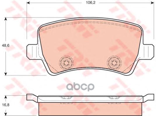 

Колодки Тормозные Ford Galaxy,S-Max Volvo Задние (4Шт.) Trw Gdb1685