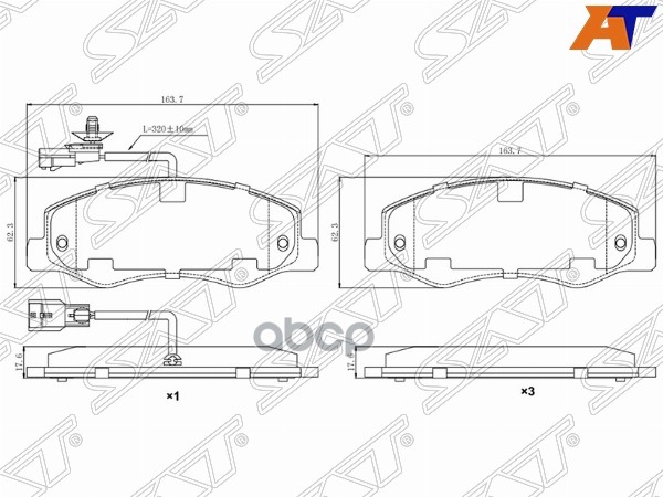 

Колодки Тормозные Зад С Датчиком Renault Master Iii 10-/ Nissan Nv400 11-/ Opel Movano 10-