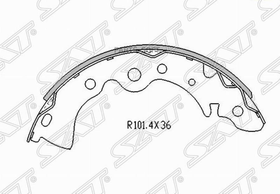 

Колодки Тормозные Зад Nissan Almera B10Rs SAT ST4406095F0B