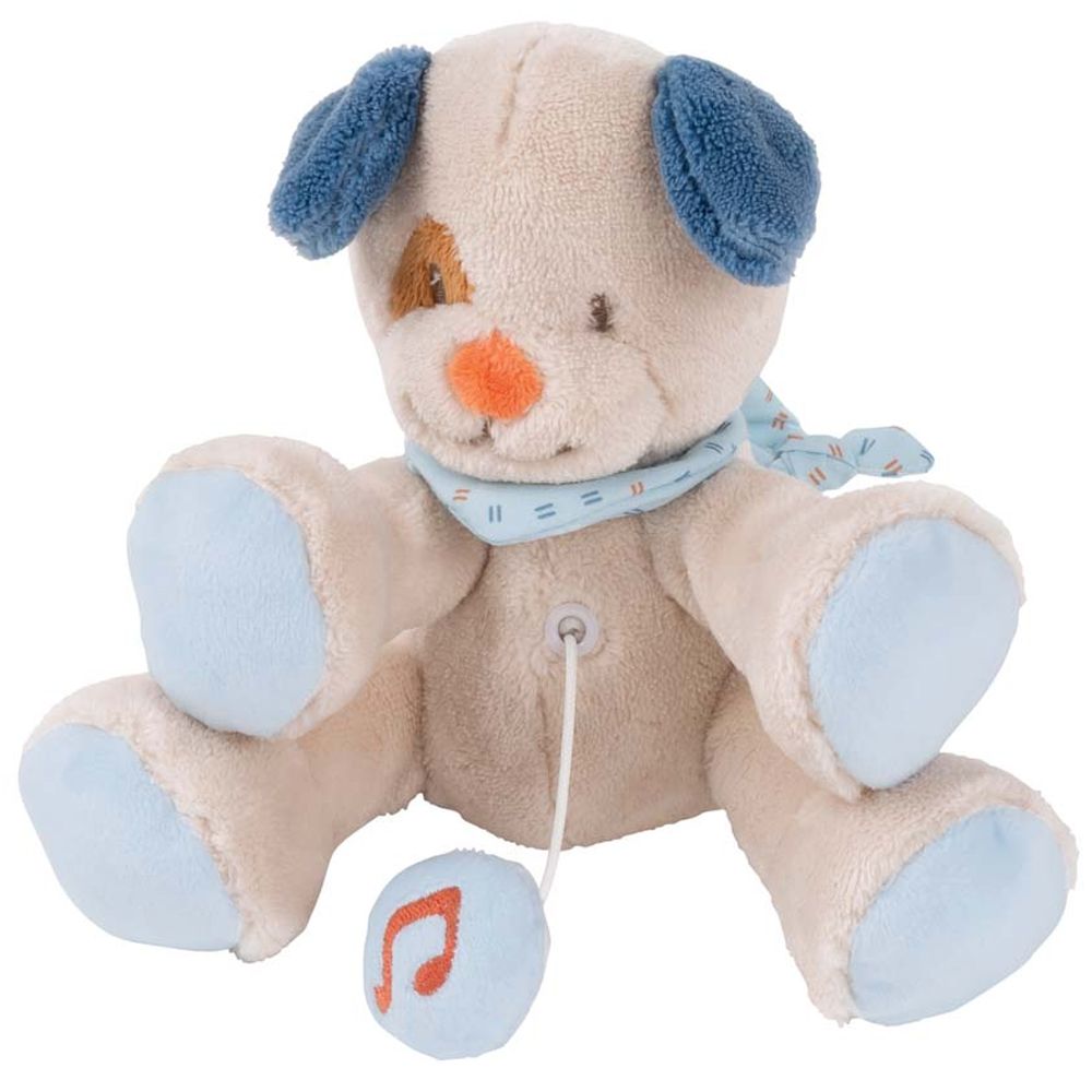 фото Игрушка мягкая nattou musical soft toy mini jim & bob собачка музыкальная 333078