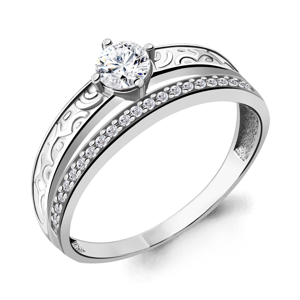 

Кольцо из серебра с фианитом Aquamarine Aquamarine 64656А_925_р р, 64656А_925_р