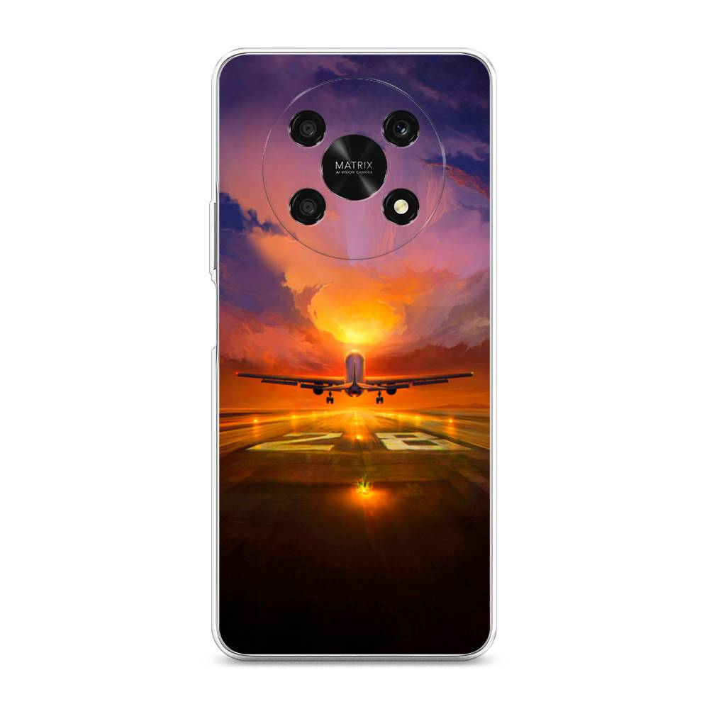 

Чехол для Honor X9 5G "Самолет на посадке", Оранжевый;синий, 6109750-6