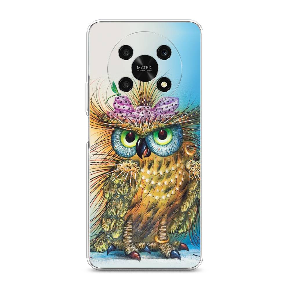 

Чехол для Honor X9 5G "Модная сова", Коричневый;голубой, 6109750-1