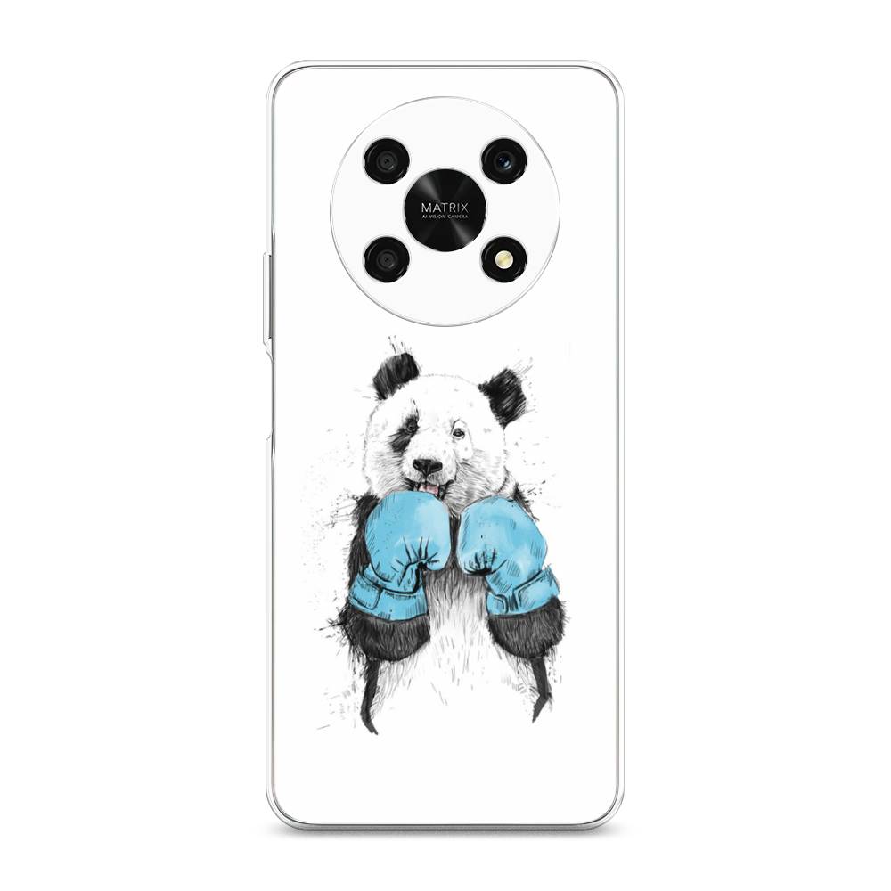 

Чехол для Honor X9 5G "Панда боксер", Голубой;белый;серый, 6109750-1