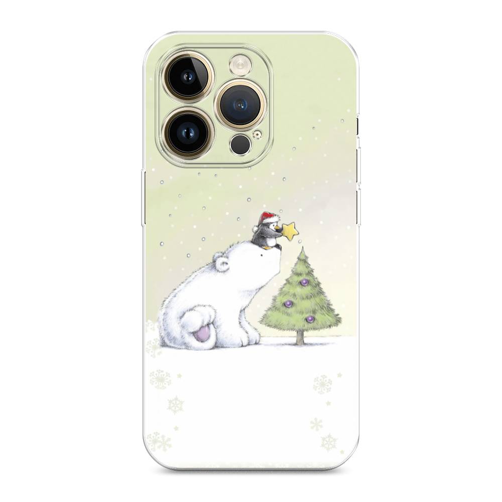 

Чехол для Apple iPhone 14 Pro Max "Украшение елки", Белый;бежевый, 15050-5