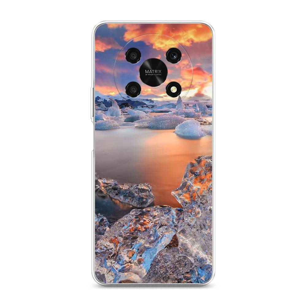 

Чехол для Honor X9 5G "Ледники", Синий;оранжевый, 6109750-2