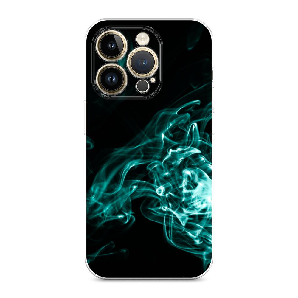 

Чехол на Apple iPhone 14 Pro Max "Дым", Голубой;черный, 15050-1