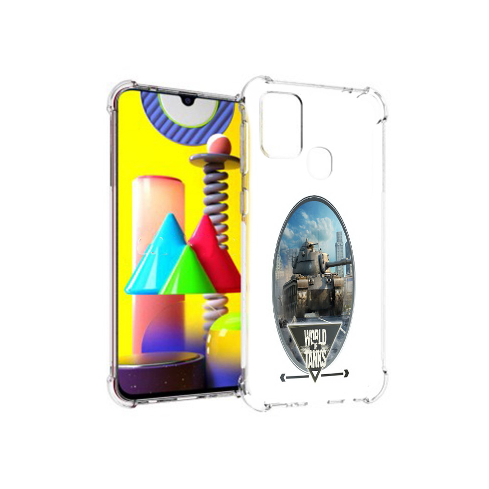 

Чехол MyPads Tocco для Samsung Galaxy M31 игра с танками (PT147019.488.375), Прозрачный, Tocco