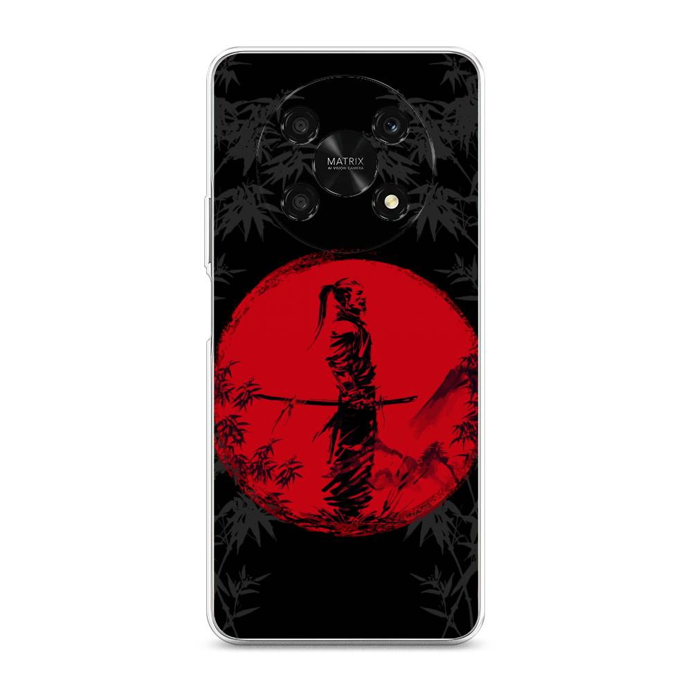 

Чехол для Honor X9 5G "Самурай на красном фоне", Черный;красный;серый, 6109750-4