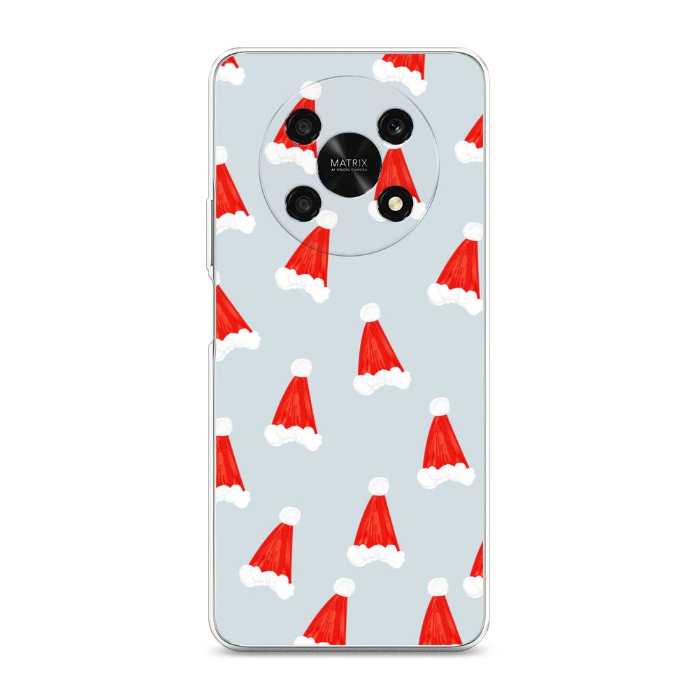 

Чехол для Honor X9 5G "Новогодние шапочки", Белый;красный;серый, 6109750-5