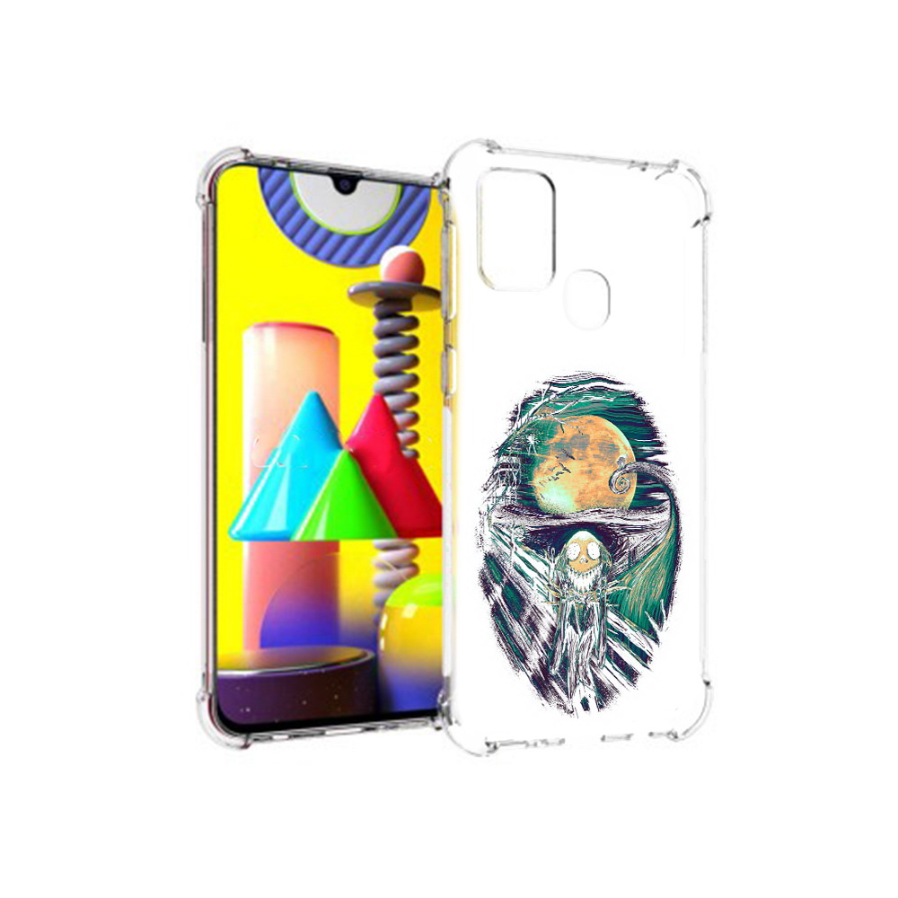 

Чехол MyPads Tocco для Samsung Galaxy M31 зубастое существо абстракция (PT147019.488.370), Прозрачный, Tocco