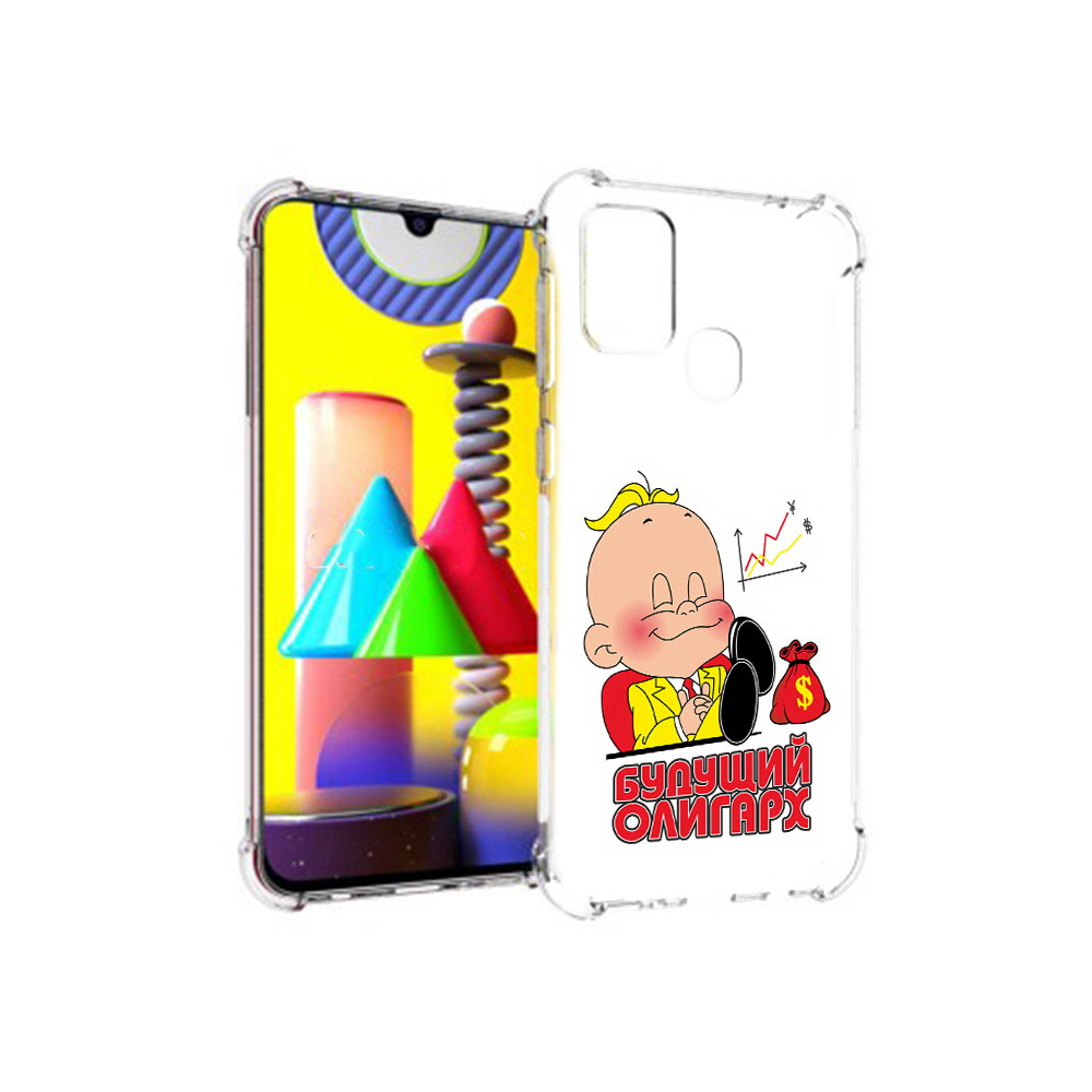 

Чехол MyPads Tocco для Samsung Galaxy M31 Будущий олигарх (PT147019.488.37), Прозрачный, Tocco
