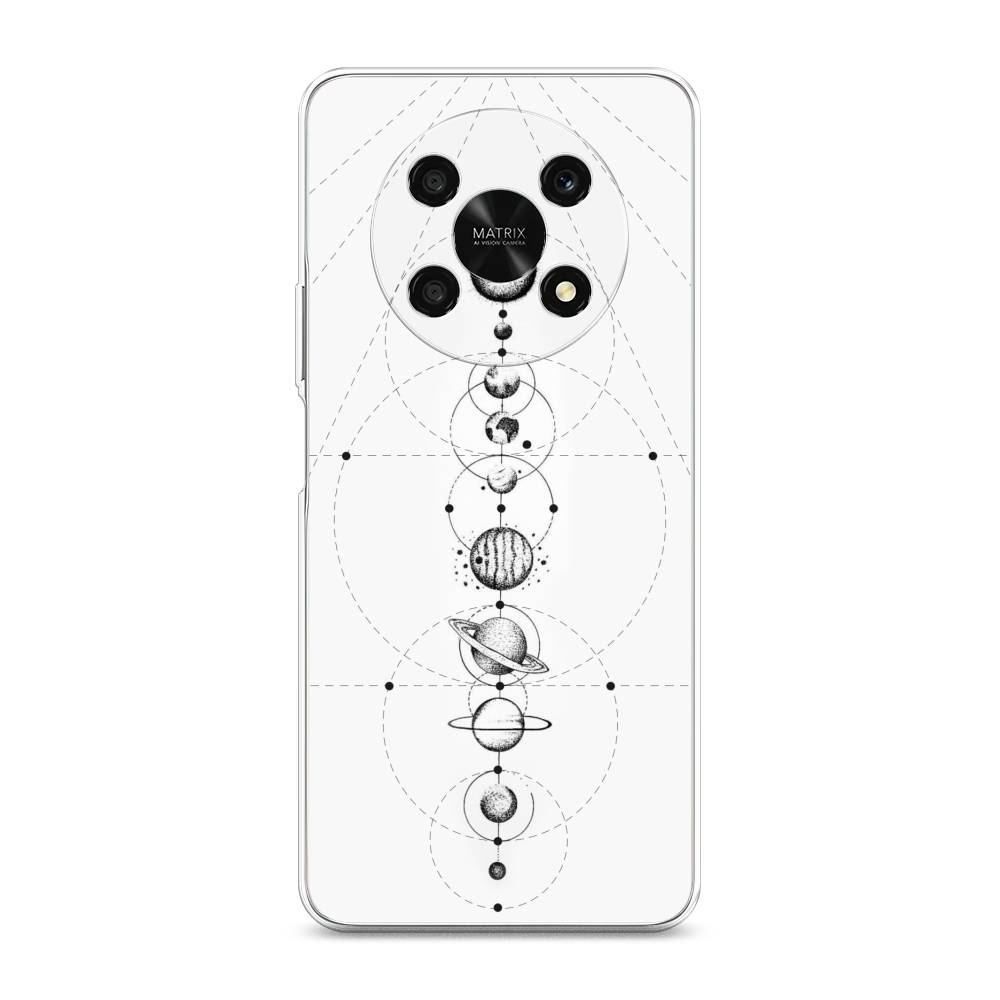 

Чехол для Honor X9 5G "Парад планет", Серый, 6109750-2