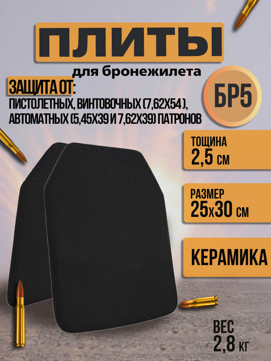 Бронепластины БР5 255х305 2 шт 22204₽