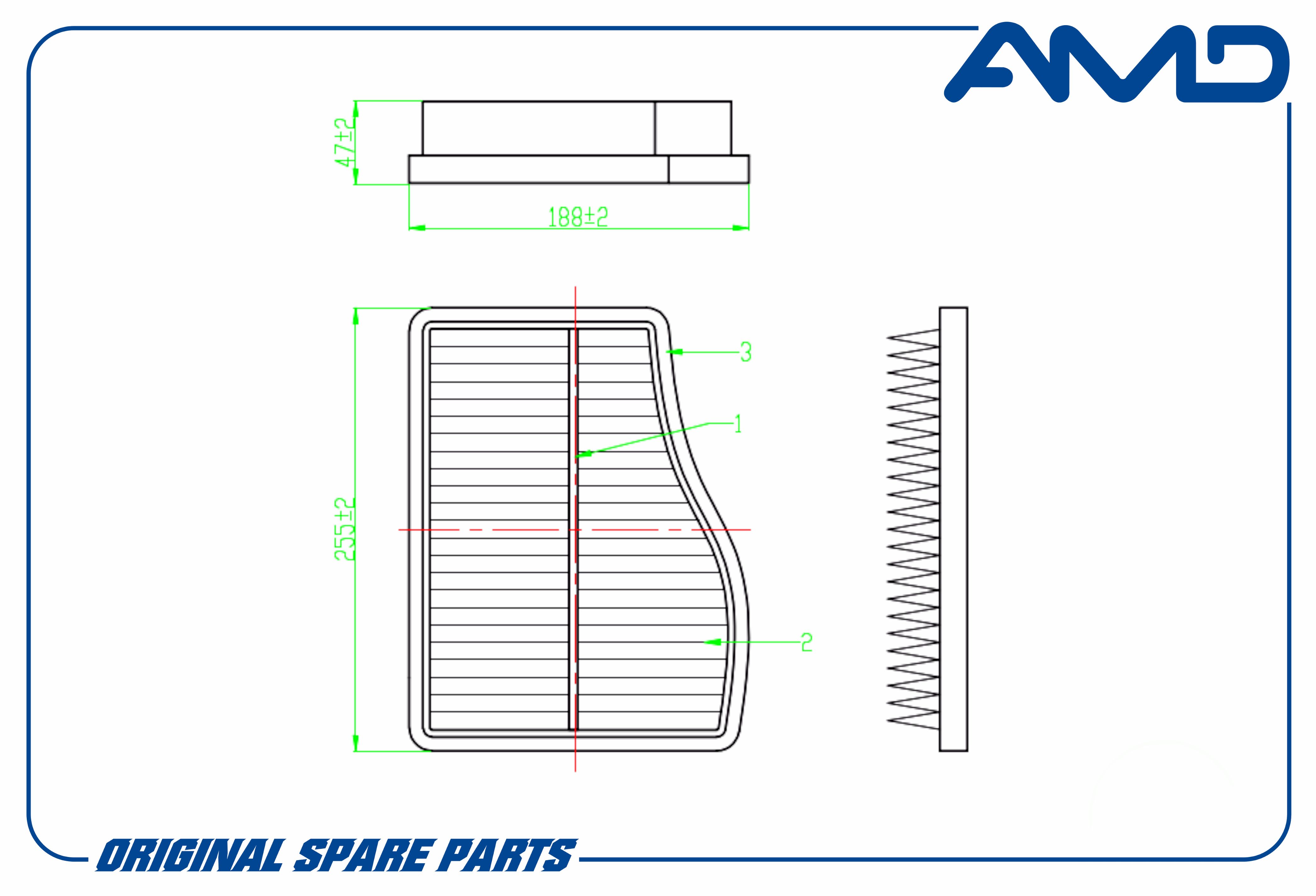 

Фильтр Воздушный AMD AMDFA527