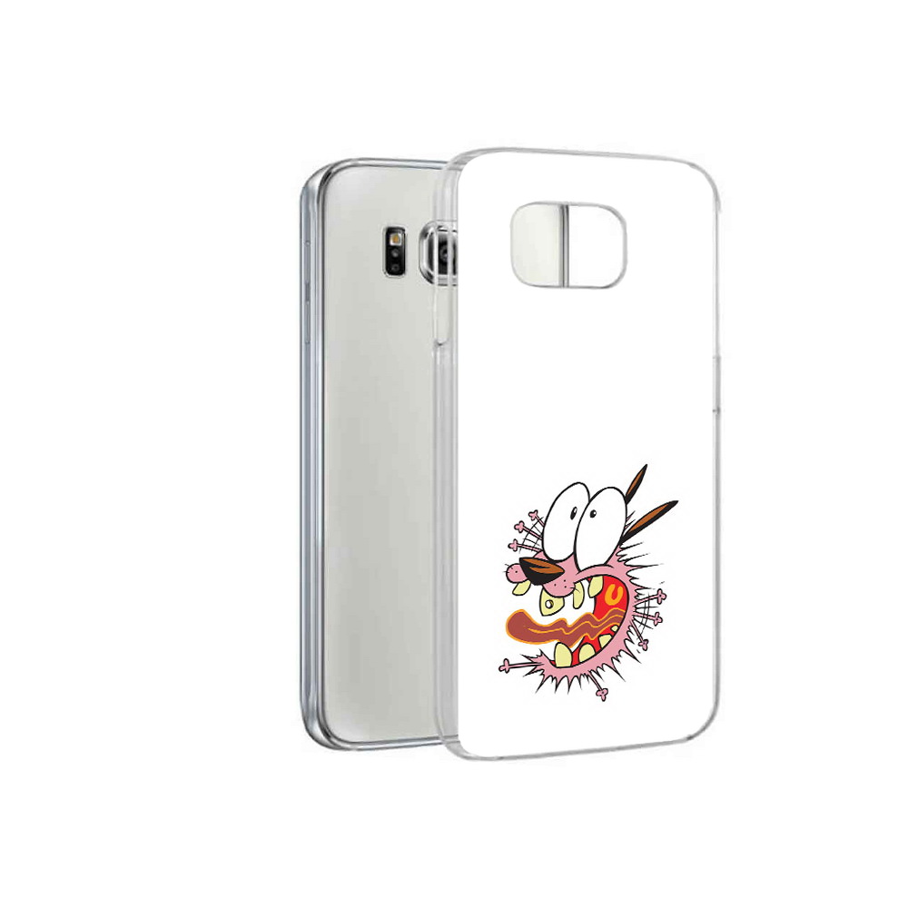 

Чехол MyPads Tocco для Samsung Galaxy S6 испуганный бобик (PT12300.506.381), Прозрачный, Tocco