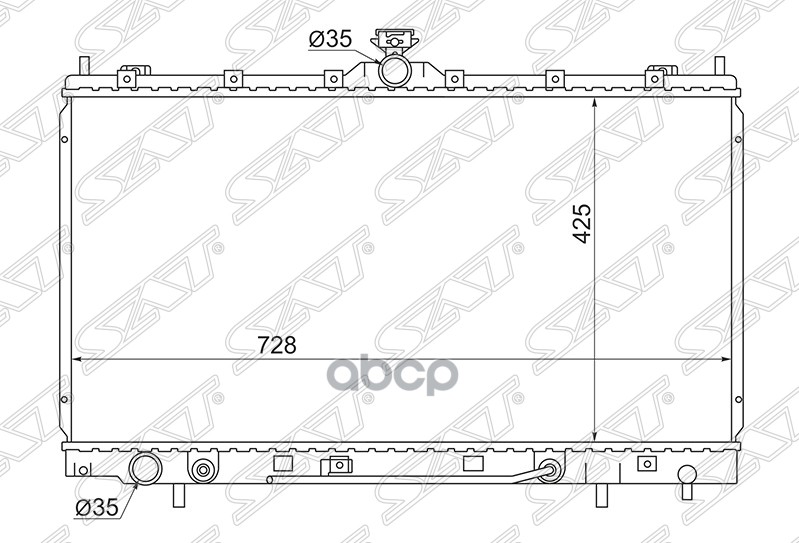

Радиатор Mitsubishi Grandis 4g69 03- Sat арт. MC0008-03