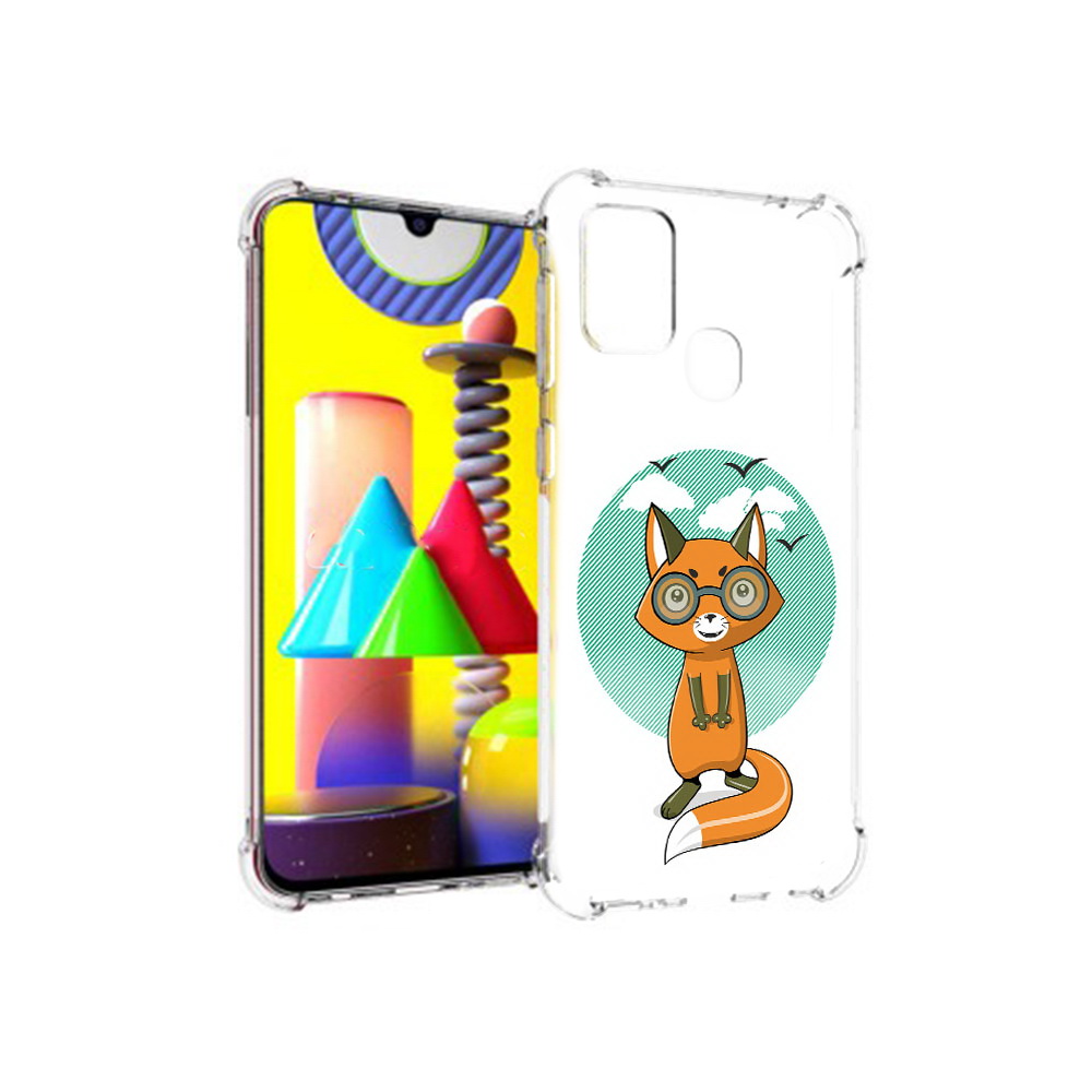 

Чехол MyPads Tocco для Samsung Galaxy M31 задумчивая лиса (PT147019.488.348), Прозрачный, Tocco