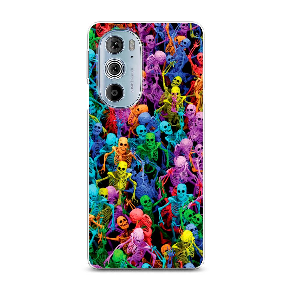 

Чехол на Motorola Edge 30 Pro "Вечеринка скелетов", Фиолетовый;желтый;оранжевый, 243350-6