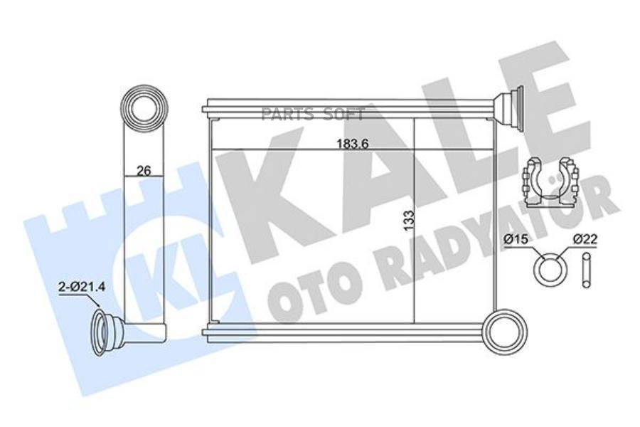 

Радиатор Отопителя Renault Clio/ Clio Iv Heater KALE 346420