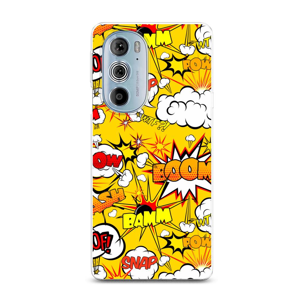 

Чехол на Motorola Edge 30 Pro "Поп Арт эффекты", Желтый;белый;оранжевый, 243350-6