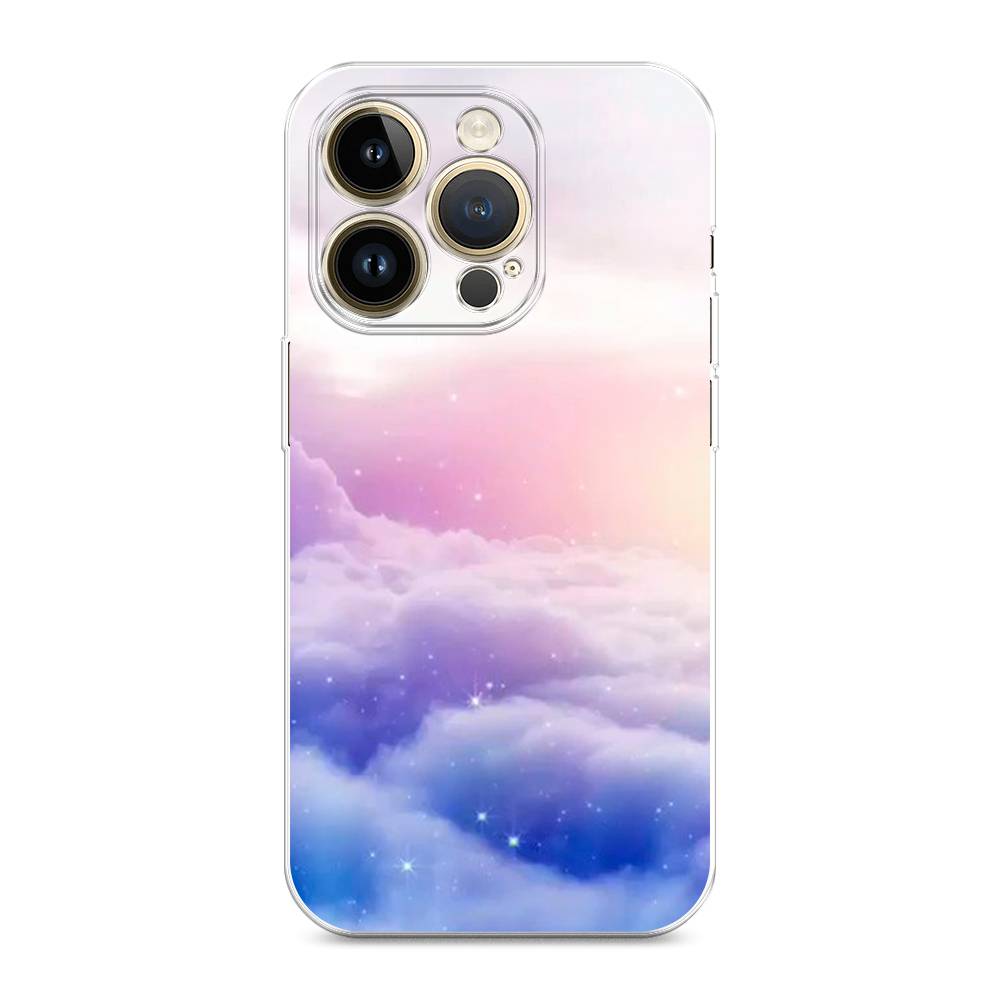 

Чехол на Apple iPhone 14 Pro Max "Небеса", Голубой;белый;розовый, 15050-1