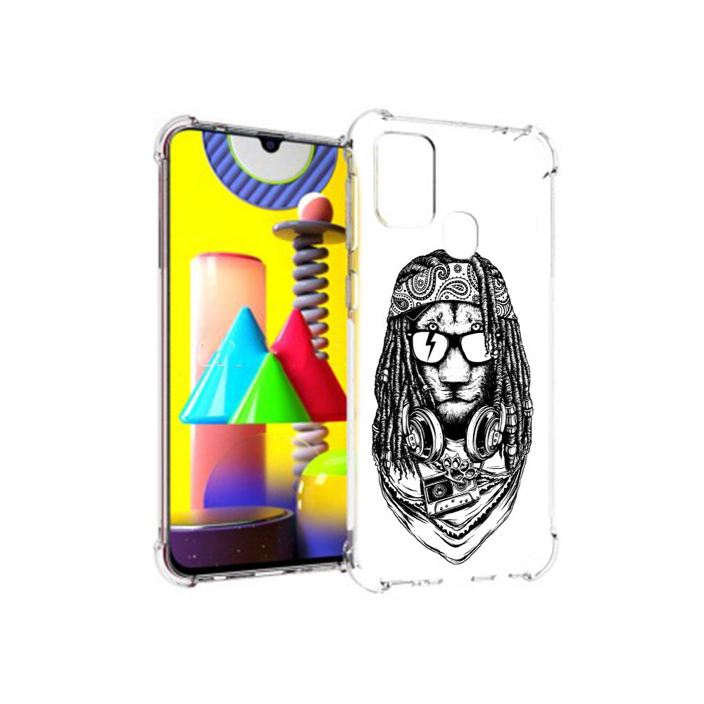

Чехол MyPads Tocco для Samsung Galaxy M31 дреды льва (PT147019.488.338), Прозрачный, Tocco
