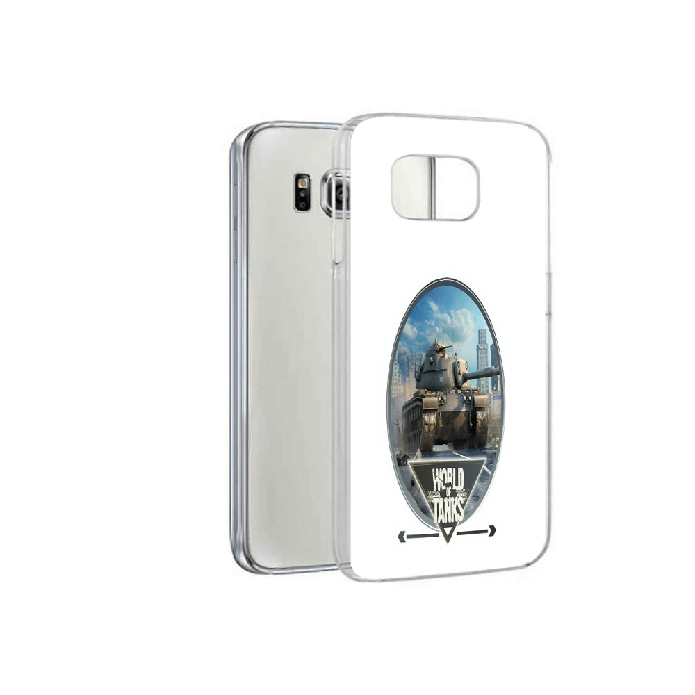 

Чехол MyPads Tocco для Samsung Galaxy S6 игра с танками (PT12300.506.375), Прозрачный, Tocco