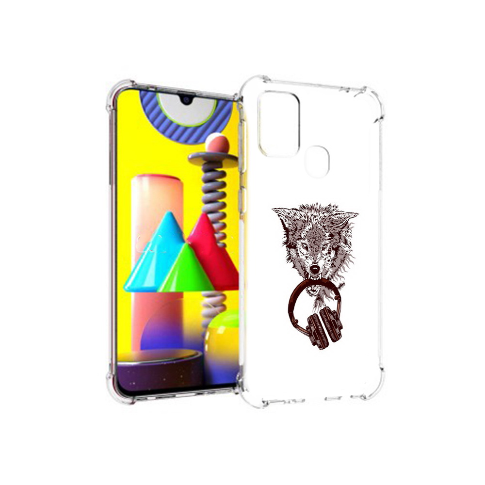 

Чехол MyPads Tocco для Samsung Galaxy M31 дикий волк (PT147019.488.325), Прозрачный, Tocco