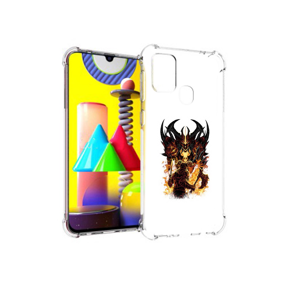 

Чехол MyPads Tocco для Samsung Galaxy M31 демон shadow fiend (PT147019.488.318), Прозрачный, Tocco
