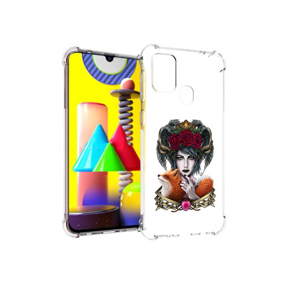 

Чехол MyPads Tocco для Samsung Galaxy M31 девушка с лисой (PT147019.488.314), Прозрачный, Tocco